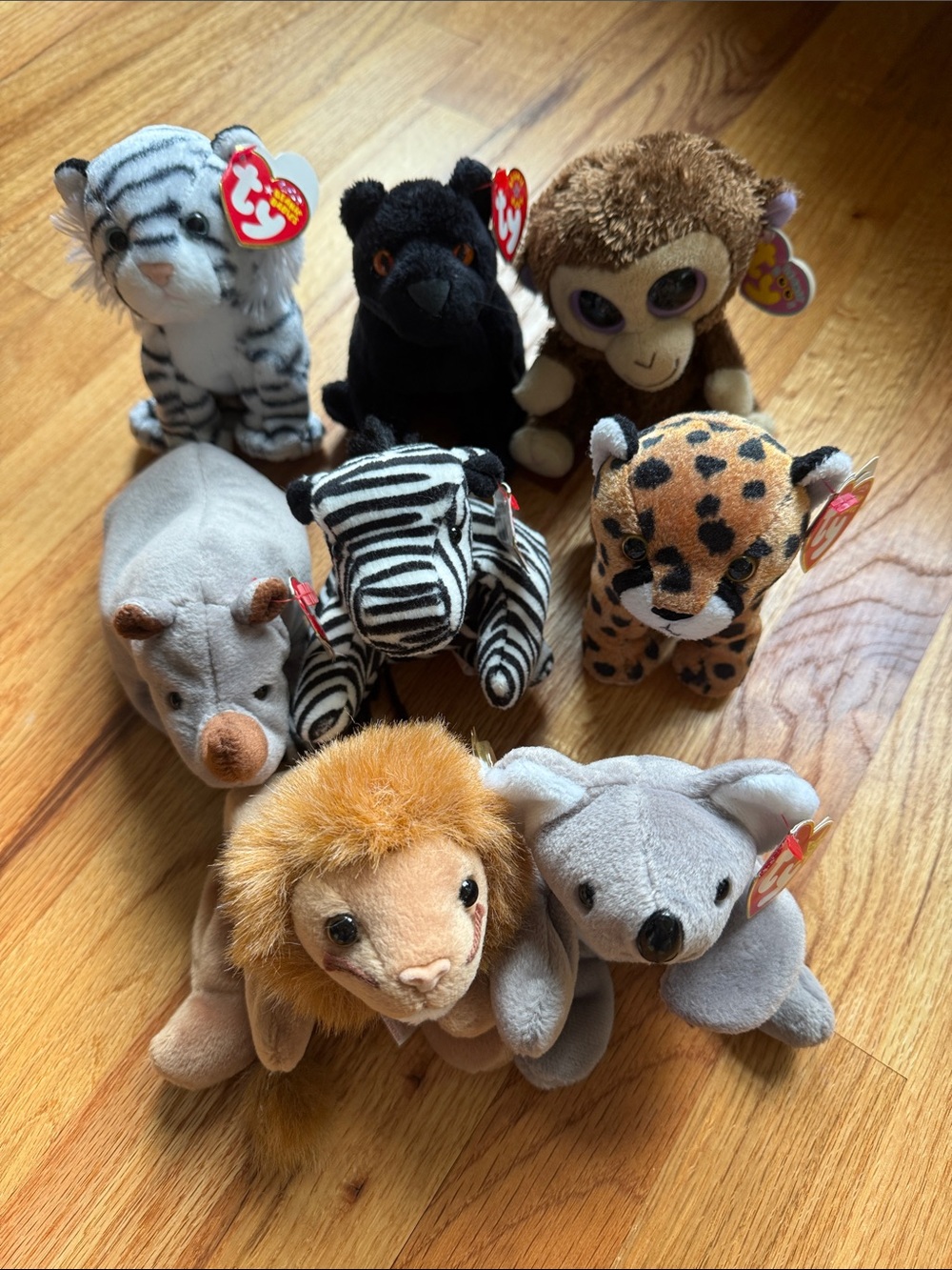 Ty Beanie Babies Zoo Animals Bundle